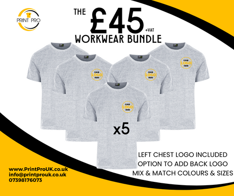The £45 t-shirt deal | 5 Branded t-shirts