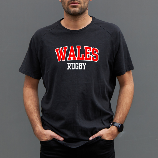 Premium Wales Rugby t-shirt | Black | The Rugby Life | Warped