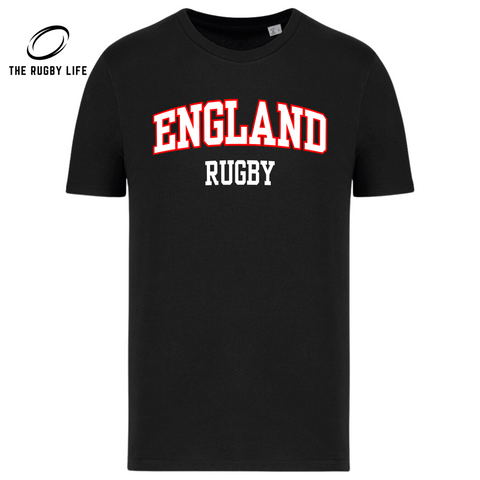 Premium England Rugby t-shirt | Black | The Rugby Life | Warped