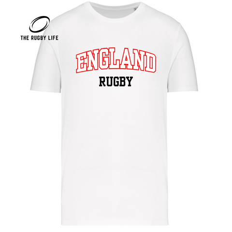 Premium England Rugby t-shirt | White | The Rugby Life | Warped