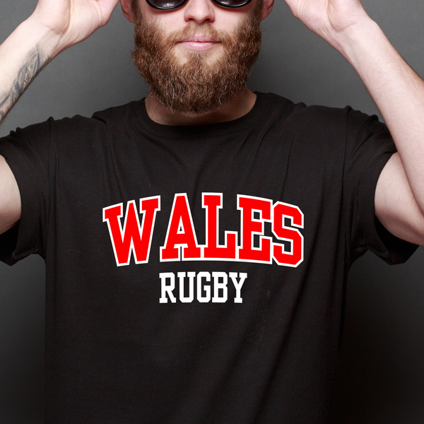 Premium Wales Rugby t-shirt | Black | The Rugby Life | Warped