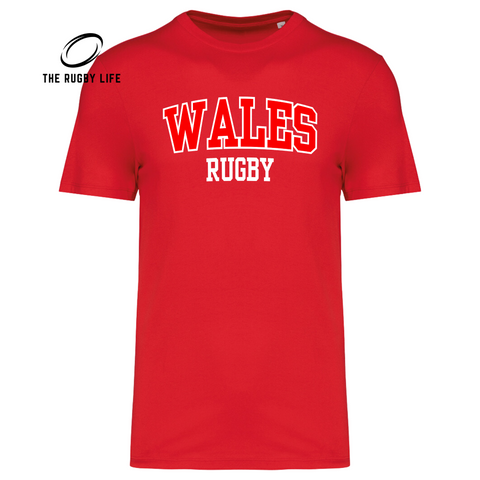 Premium Wales Rugby t-shirt | Red | The Rugby Life | Warped
