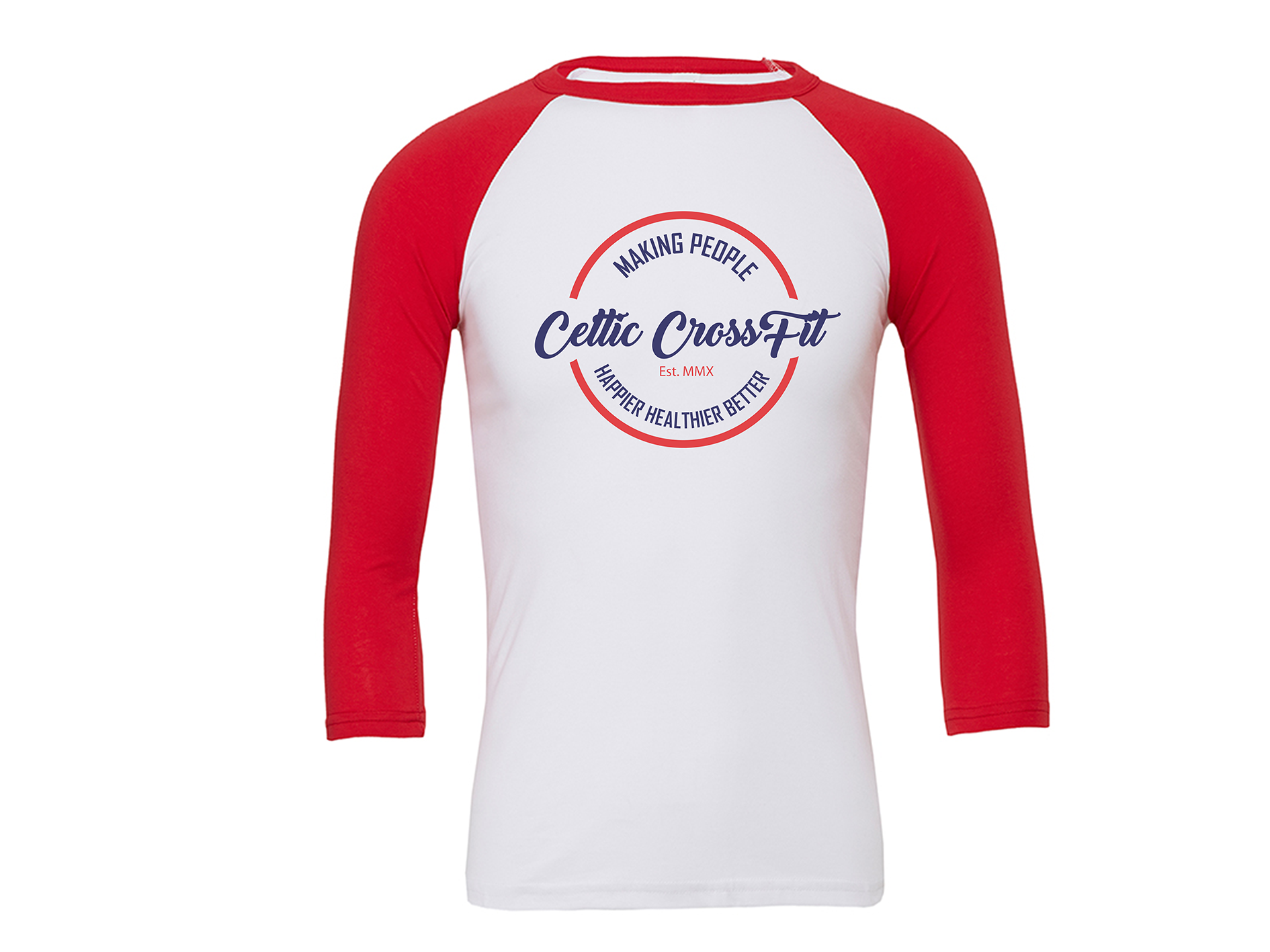 Celtic CrossFit | 3/4 Sleeve | Red/White