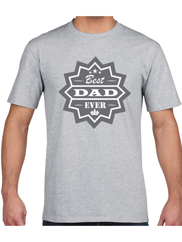 Best Dad T-shirt | Father's Day T-shirt | Grey
