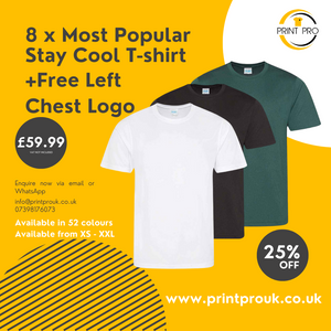 8 x Most Popular Stay Cool T-shirt