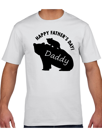 Daddy Bear T-shirt | Father's Day T-shirt | White