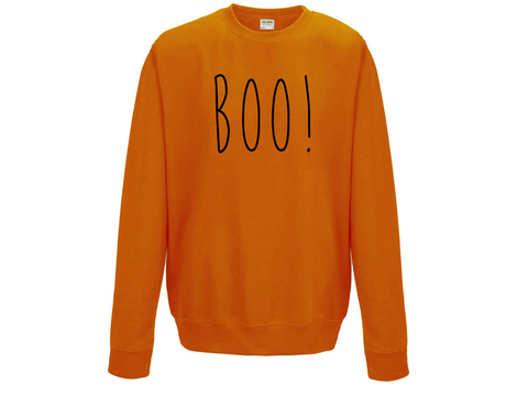 Halloween | Adult BOO! Sweatshirt | Orange