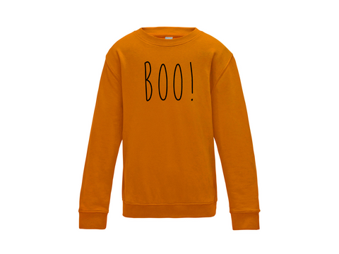 Halloween | Kids BOO! Sweatshirt | Orange