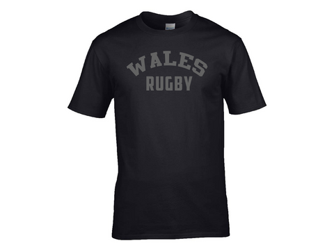 Wales Rugby T-shirt | Father's Day T-shirt | Black