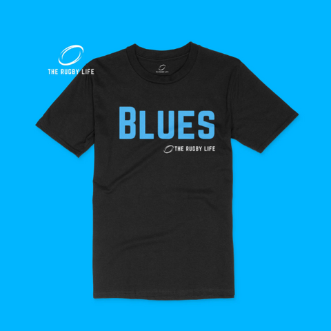 Blues t-shirt | Black | The Rugby Life