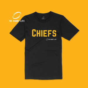 Chiefs t-shirt | Black | The Rugby Life