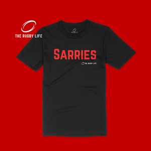Sarries t-shirt | Black | The Rugby Life