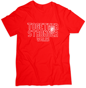 Wales | Together Stronger Big Print | Red