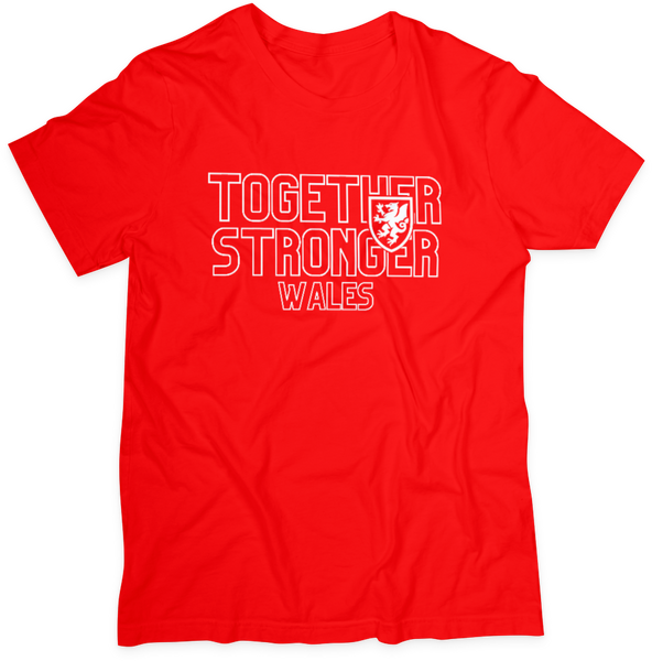 Wales | Together Stronger Big Print | Red