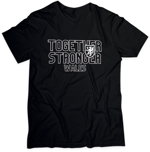 Wales | Together Stronger Big Print | Black